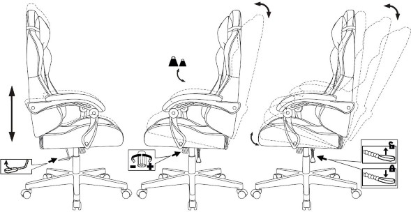 Кресло игровое Zombie GAME TETRA