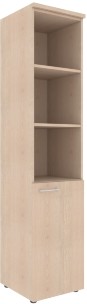Шкаф колонка с глухой малой дверью (R) и топом XHC 42.5(R) Бук Тиара 432х432х1955 XTEN