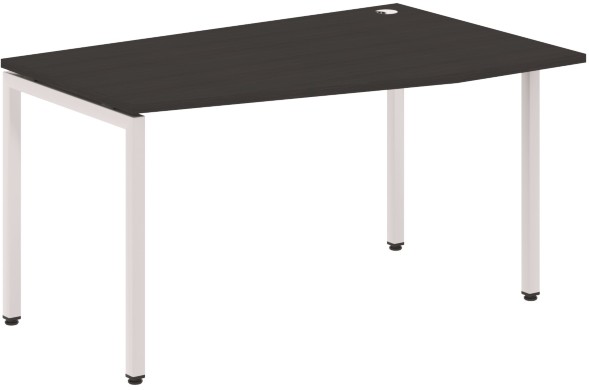 Стол эргономичный XSCT 149(R) Дуб Юкон Модерн/Алюминий 1400х700/900х750 XTEN-S