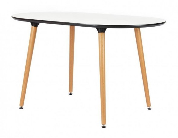 Стол Brooklyn белый 140 х 80 см, овальный