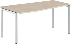 Стол эргономичный XSCT 169(L) Бук Тиара/Алюминий 1600х900х750