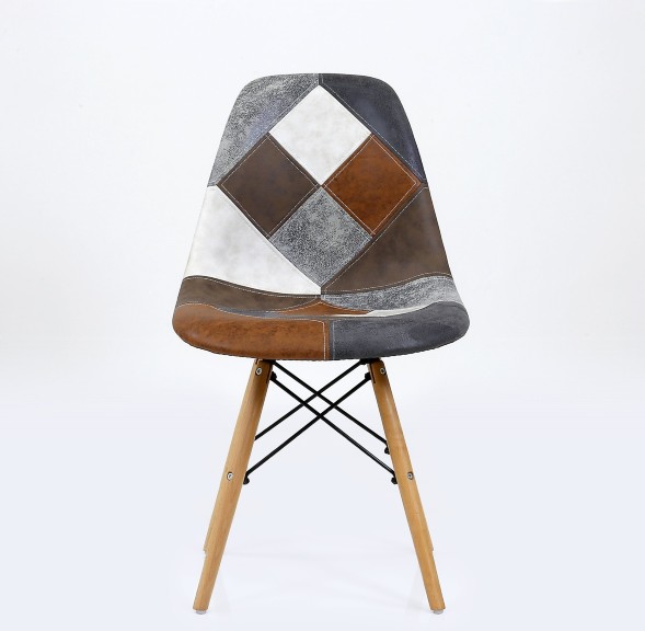 Стул Style Patchwork коричневый мультиколор 